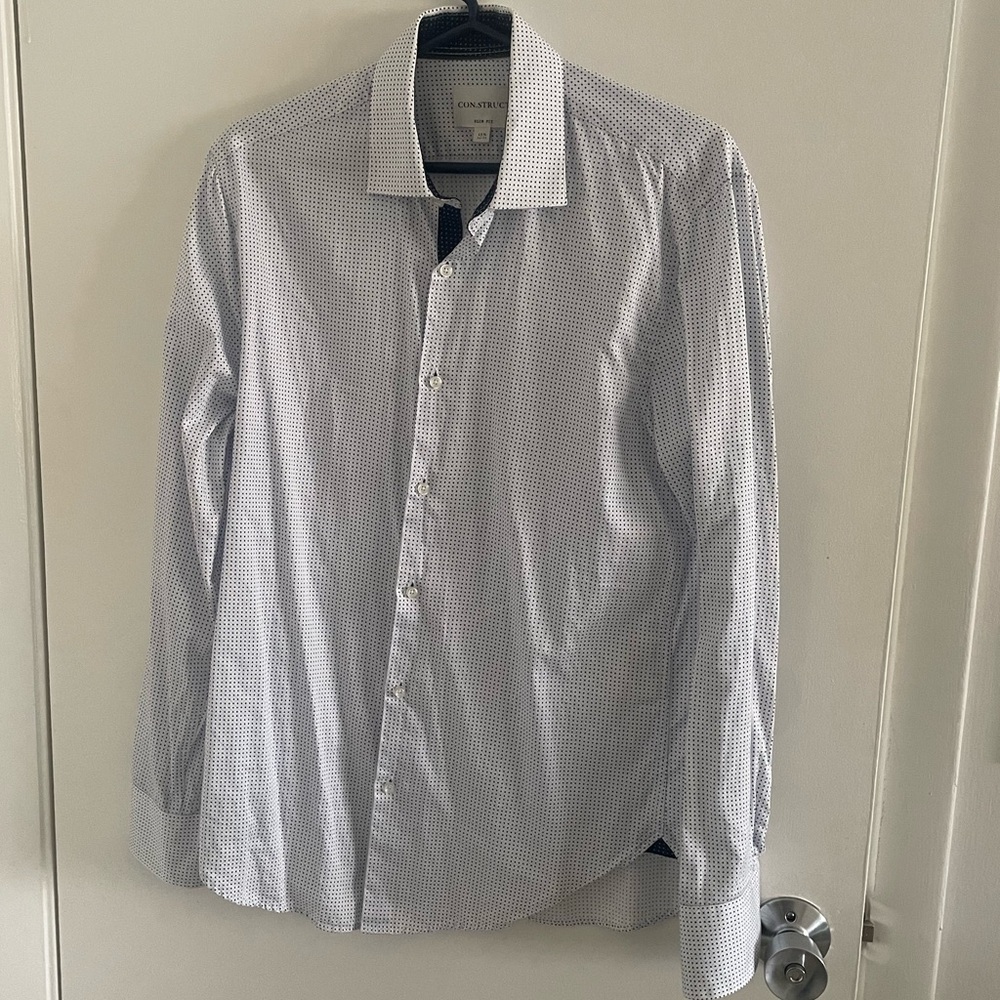 White and Black Men's Shirt